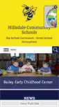 Mobile Screenshot of hillsdaleschools.org