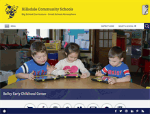 Tablet Screenshot of hillsdaleschools.org